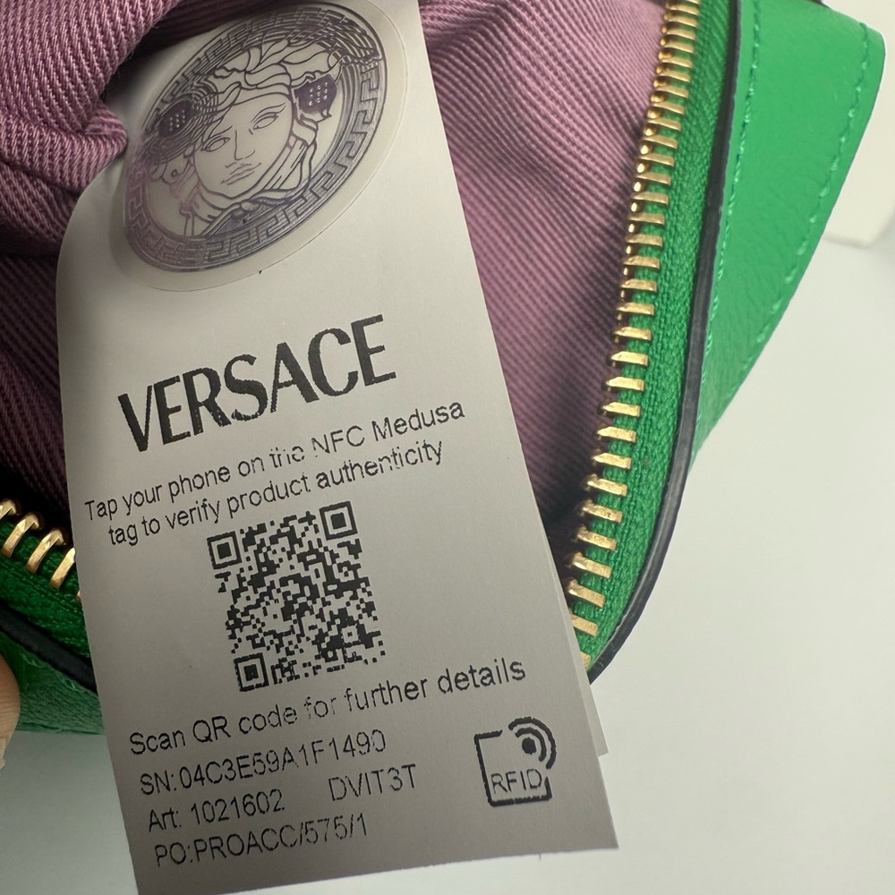 Versace Vibrant Green Medusa Crossbody Bag - Picture 5 of 8